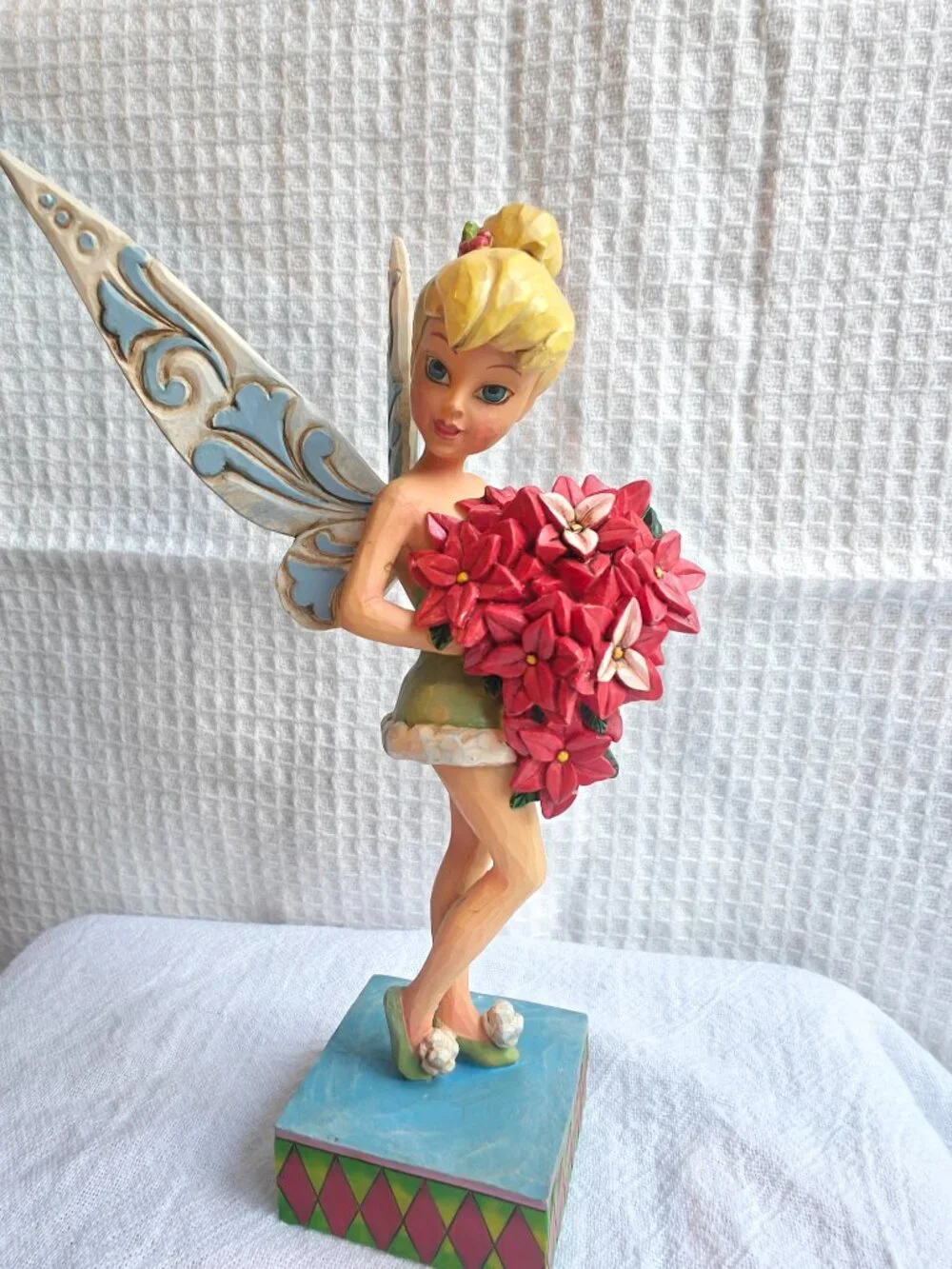Jim Shore Disney Traditions Tinker Bell Tink with Poinsettia 4025487 Retired Box